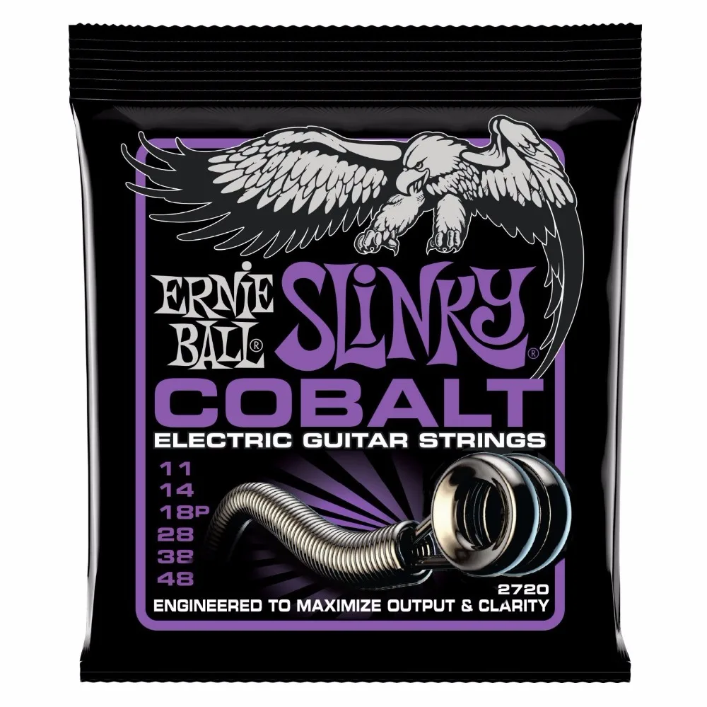 

Ernie Ball 2720 Cobalt Power Slinky Electric Guitar Strings 011-048