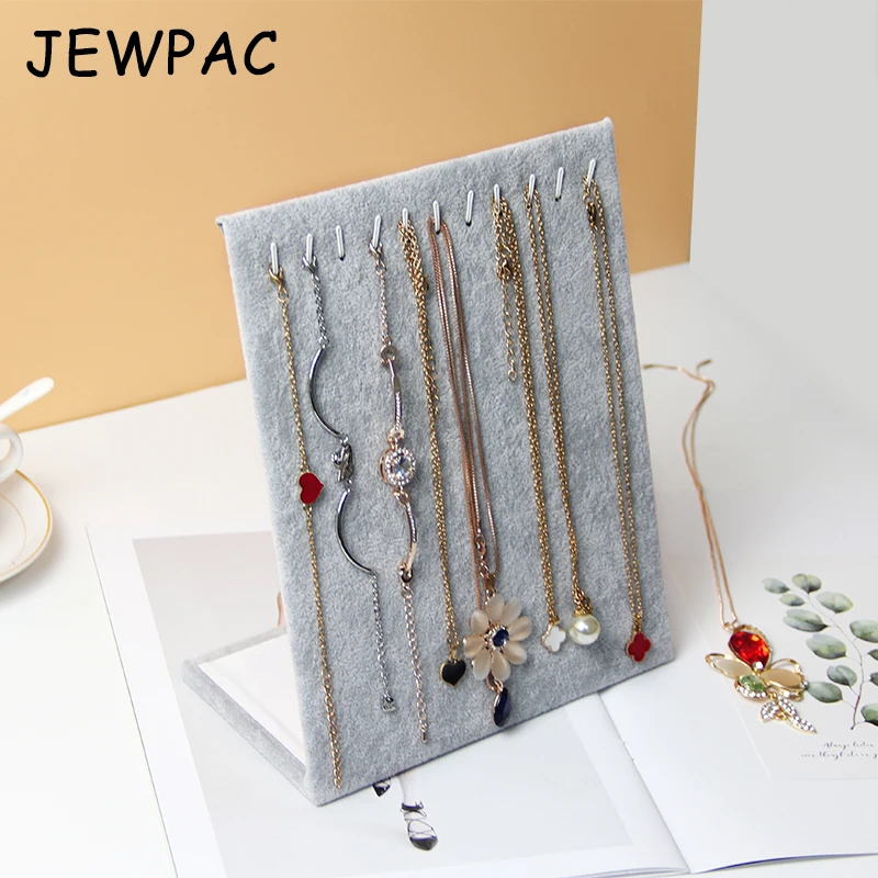 JEWPAC L Форма ожерелья Кулоны стенд с браслетами стойка для выставки ювелирных
