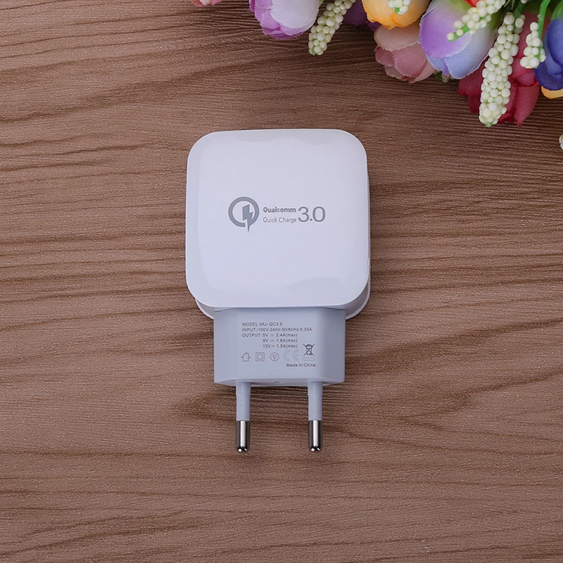 Штепсельная Вилка EU/US Quick Charge 3 0 5V 3A зарядное устройство для телефона USB iPhone