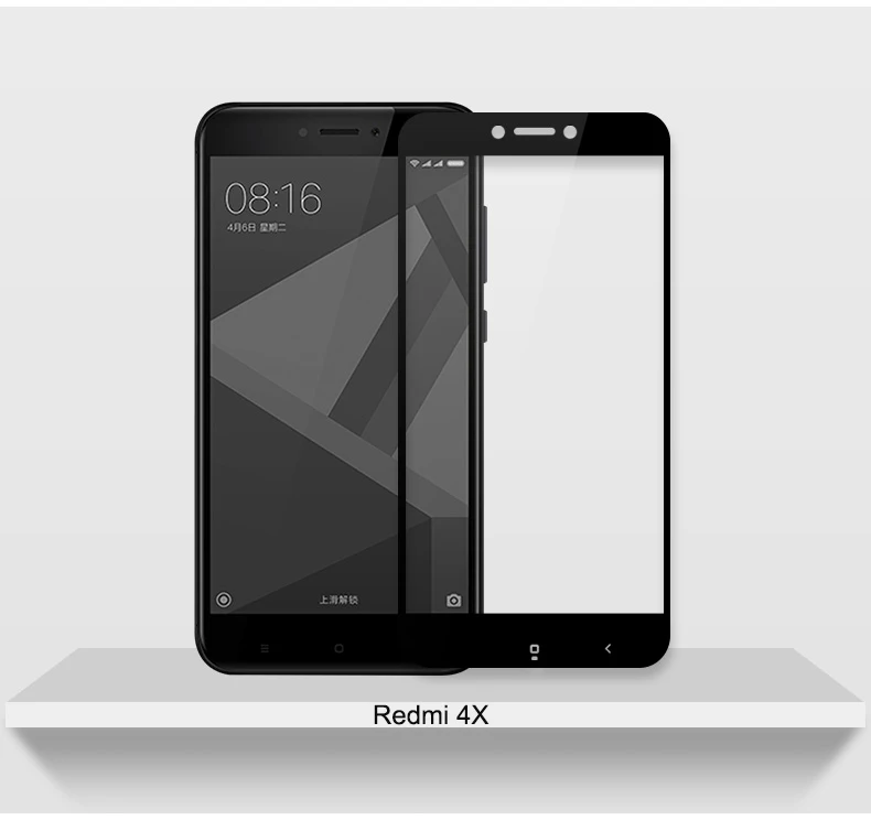 3D полное покрытие закаленное стекло для xiaomi redmi 4x защита экрана 2.5D Arc Защитное