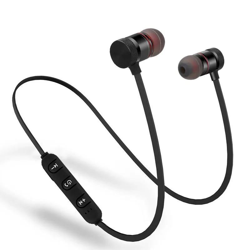 Беспроводной Bluetooth Наушники металлические магнитные спорт Бег наушники стерео