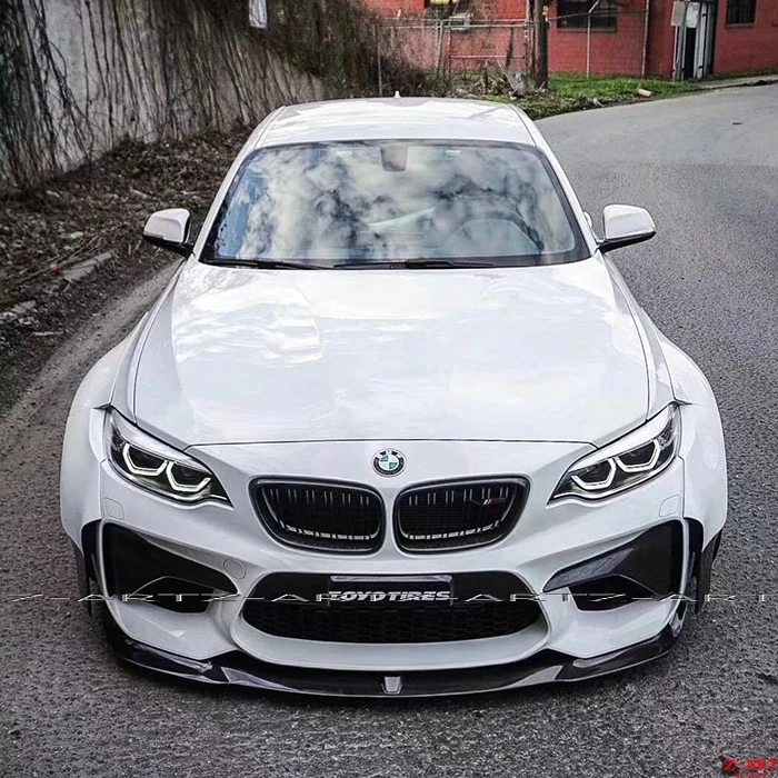 Z ART углеродное волокно тела комплект для BMW M2 2015 2017 PSM тюнинг пакет F87 расширителей
