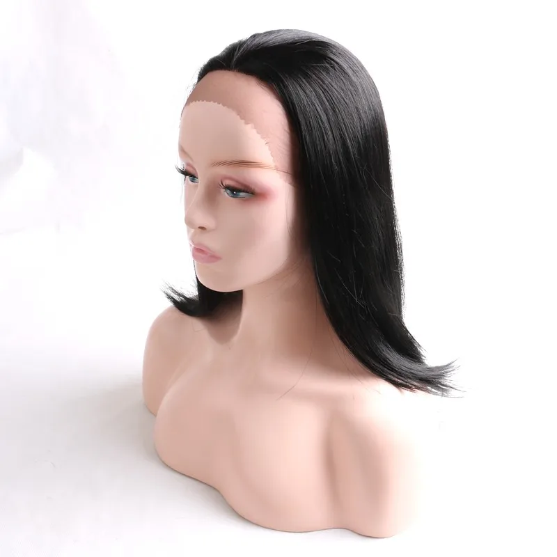 Desire for hair 20 дюймов 50 см длинные шелковистые прямые черные цветные термостойкие синтетические парики на шнуровке для девочек и женщин