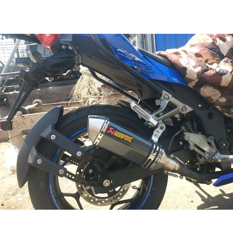 Выхлопной мотоцикл 51 мм 60 мм Универсальный для марки глушитель Escape для kawasaki er6n ninja 300 Yamaha MT07 R1 KTM мотокросса AK-1