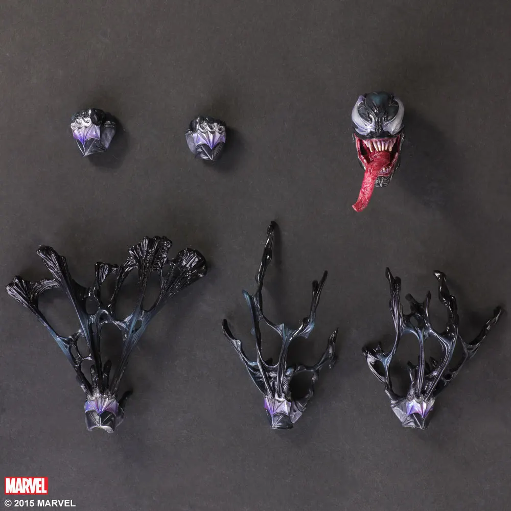 Marvel Comics PLAY ARTS 27 см чудо-яд в фильме Человек-паук ПВХ Фигурки игрушки Аниме Фигурки игрушки для детей Подарки для детей