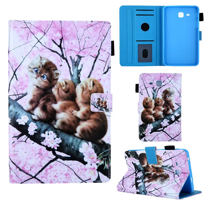 Q008 SM-T280 мультяшный чехол для Samsung Galaxy Tab A a6 7,0 T280 T285 SM-T285 7," Чехол Funda Планшет Флип Стенд корпус Капа+ подарок - Цвет: Q008