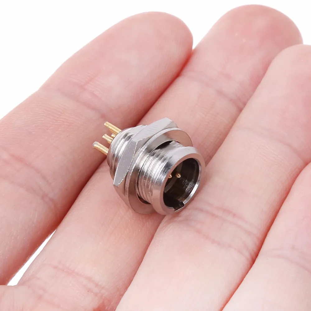 1 шт. высококачественный мини штекер XLR 3Pin 4Pin 5Pin Штекерный разъем шасси маленький