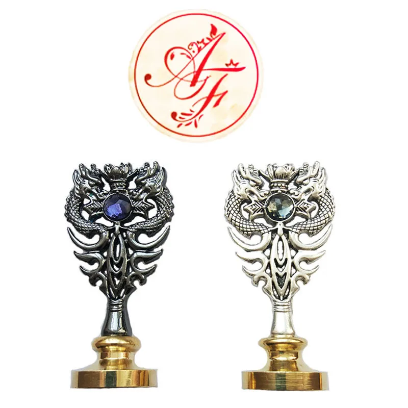 На заказ Подпись воск печать две буквы монограмма свадебные пригласительные