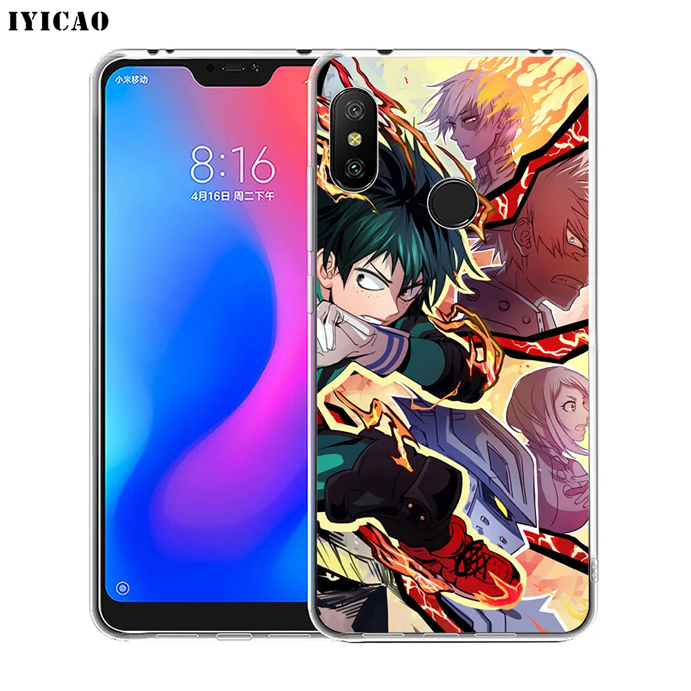 Мягкий силиконовый чехол для телефона IYICAO My Hero academic Xiaomi Redmi 4A 5A 6A Note 7 6 5 Pro Plus 4X