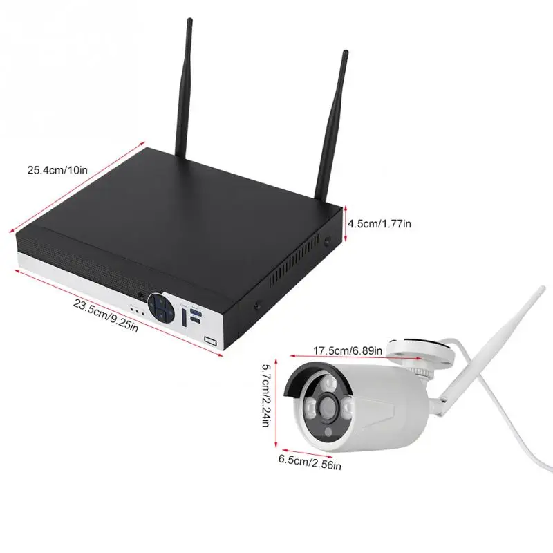 AHD-монитор 4 канала Wi-Fi HD-камера ночного видения с экраном видео умный датчик для