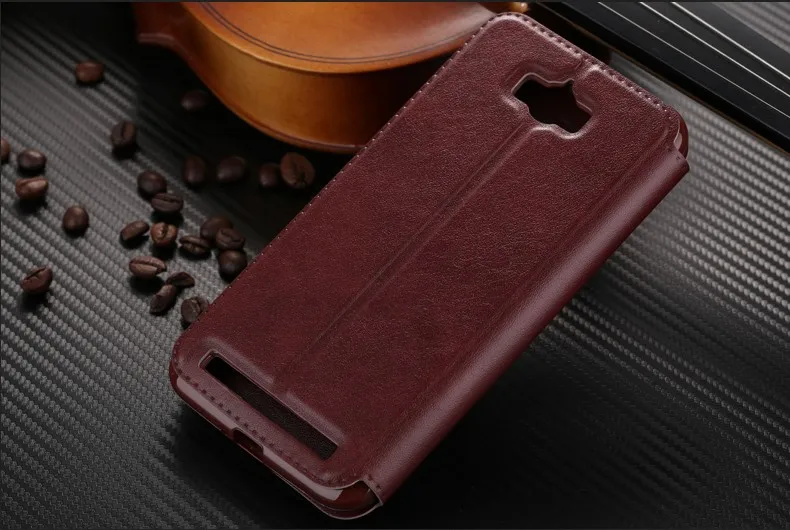 Кожаный умный чехол с окошком для ASUS Zenfone Max ZC550KL/Selfie ZD551KL/3 ZE552K/ZE520KL/2 Laser ZE550KL/ZE500KL/Go ZB551kG