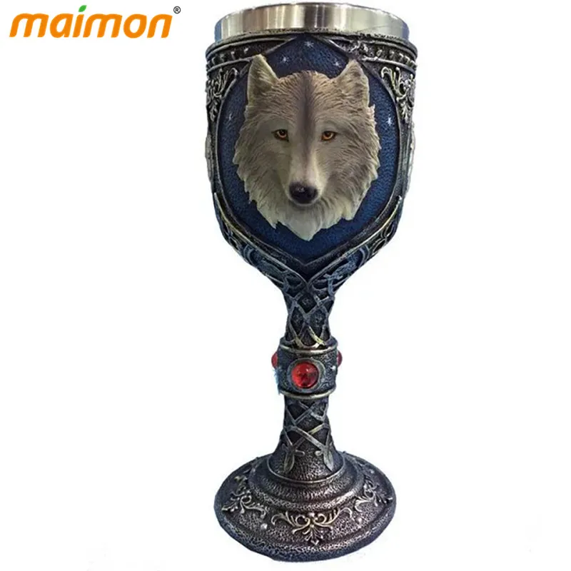 Двухслойная полимерная кружка из нержавеющей стали с 3D черепом для питья