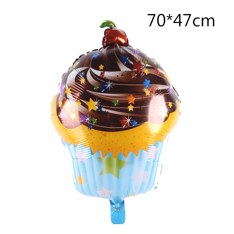 big balloon 6 1 шт., различные стили, мороженое, бургер, фри, попкорн, сэндвич, фрукты и овощи, фольгированный шар, детский Декор для дня рождения, игрушка "Десерт" - Цвет: big balloon 6