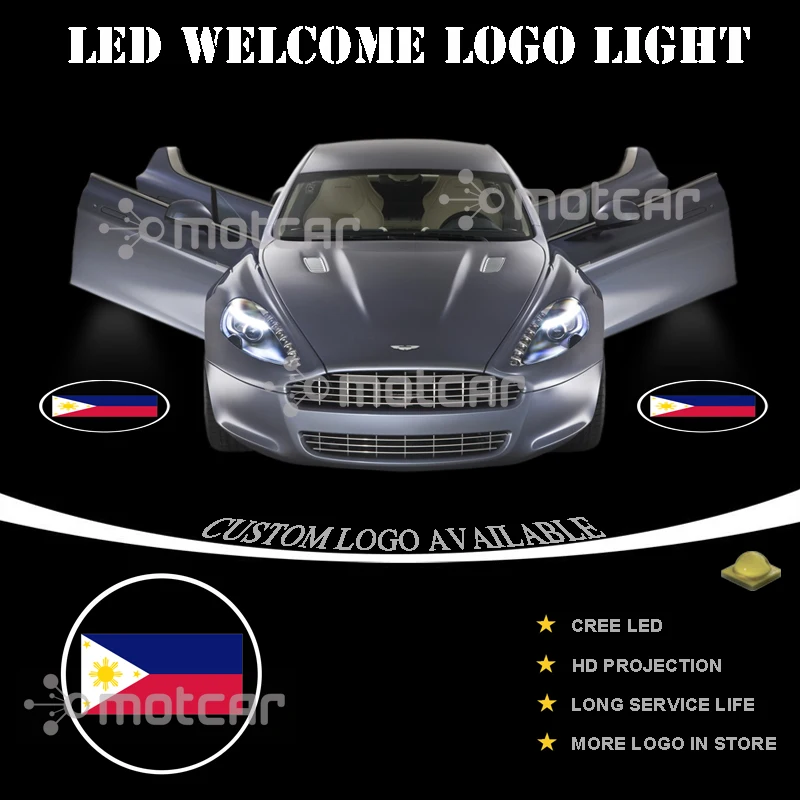 Дверь автомобиля Шаг вежливость Добро пожаловать Светильник проектор лазер