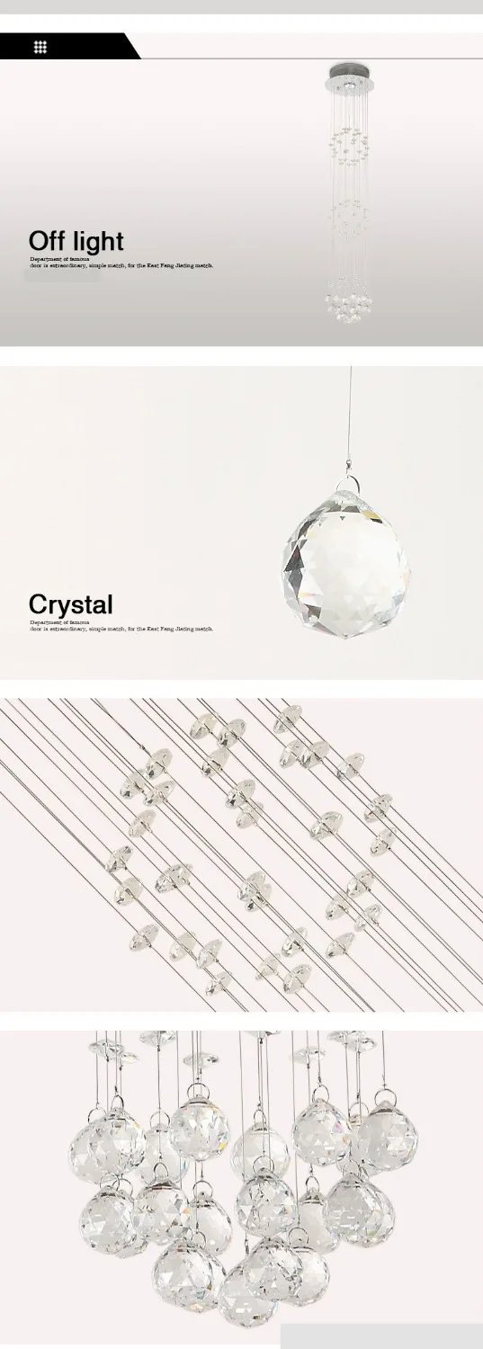 Современная простая спиральная хрустальная люстра освещение s высококлассная