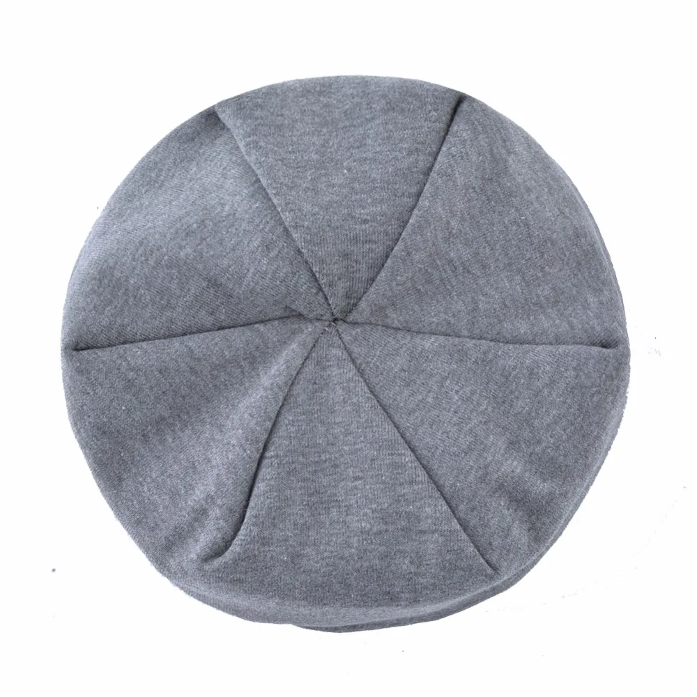 Новая модная шапка бини однотонные шапочки с цветком украшенные стразами шапки