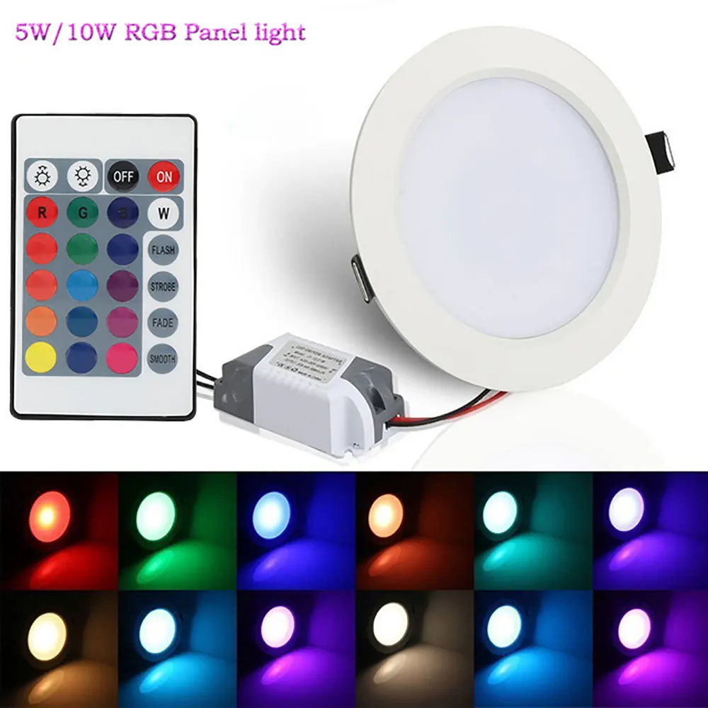 Потолочный светильник 5 Вт 10 RGB белый корпус потолочный s встраиваемые точечные
