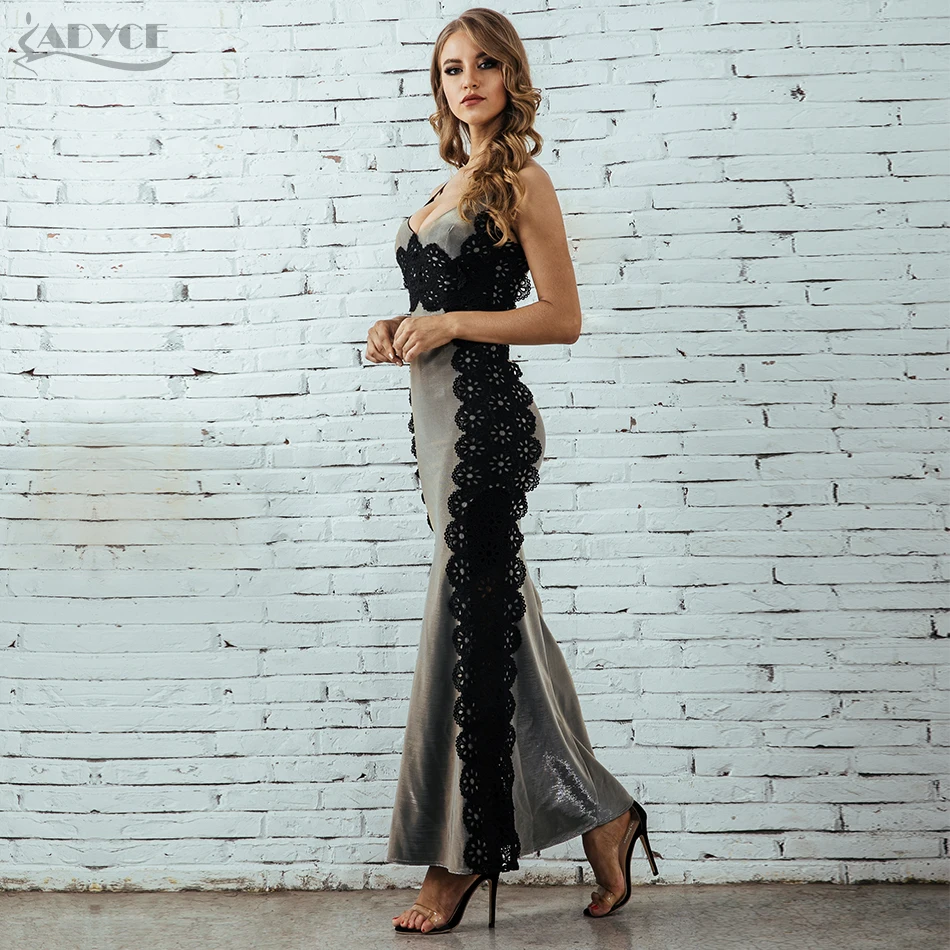 ADYCE женское облегающее платье Vestidos Verano 2019 роскошное подиумное сексуальное на