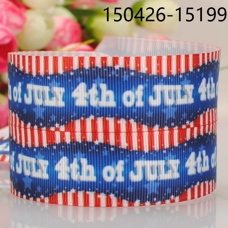 10 ярдов-разные размеры-лента с принтом happy July корсажная лента | Дом и сад