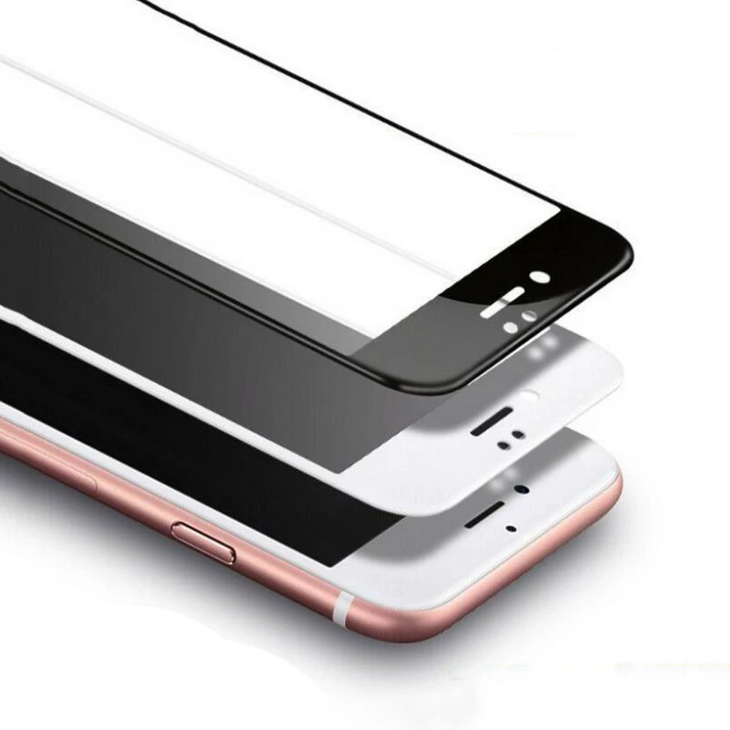 3D мягкий край Полное 9H закаленное стекло для iphone X 6 6s plus 7 8 защита экрана Защитная
