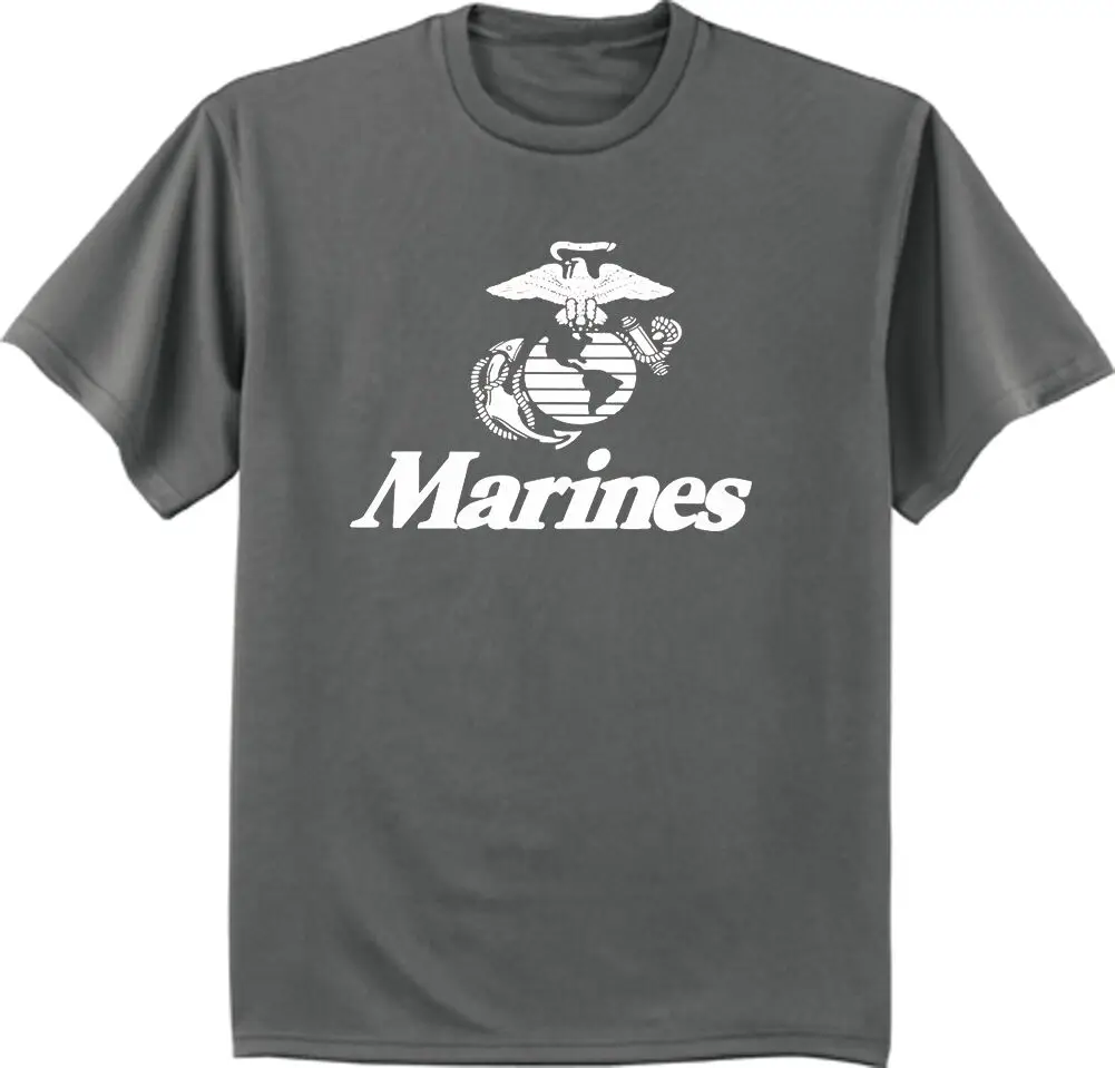 Американский морской USMC серый корпус Футболка мужская футболка marines corp|Мужские
