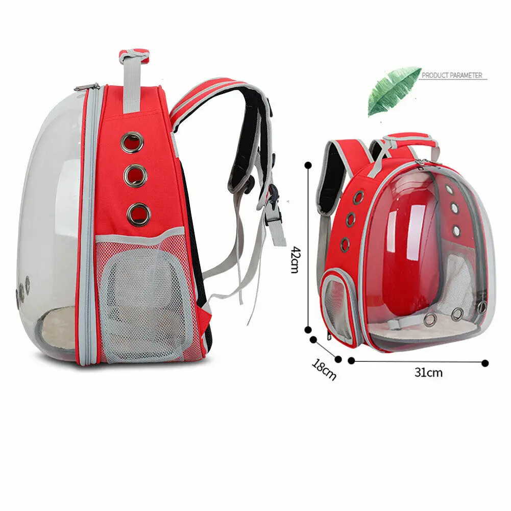 

Portable Pet Puppy Bag Travel Carrier Backpack Cat Dog Space Capsule Breathable Outdoor Travel Bag Transparent Bag