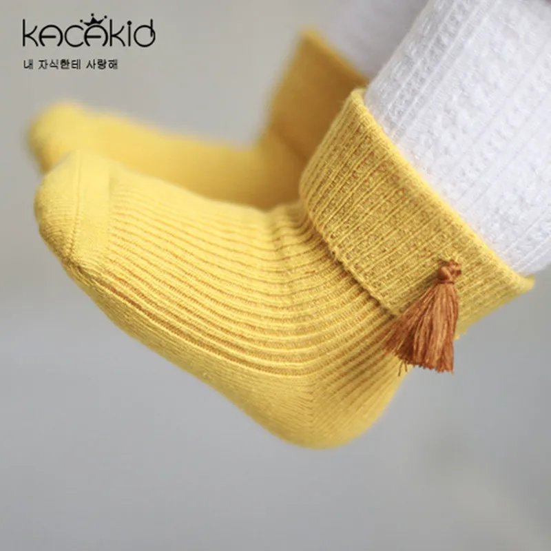 

Kacakid Socks Kids Warm 4 Colors Children Kids Baby Girls Ruffle Socks Cotton Anti Slip For Girls Socks