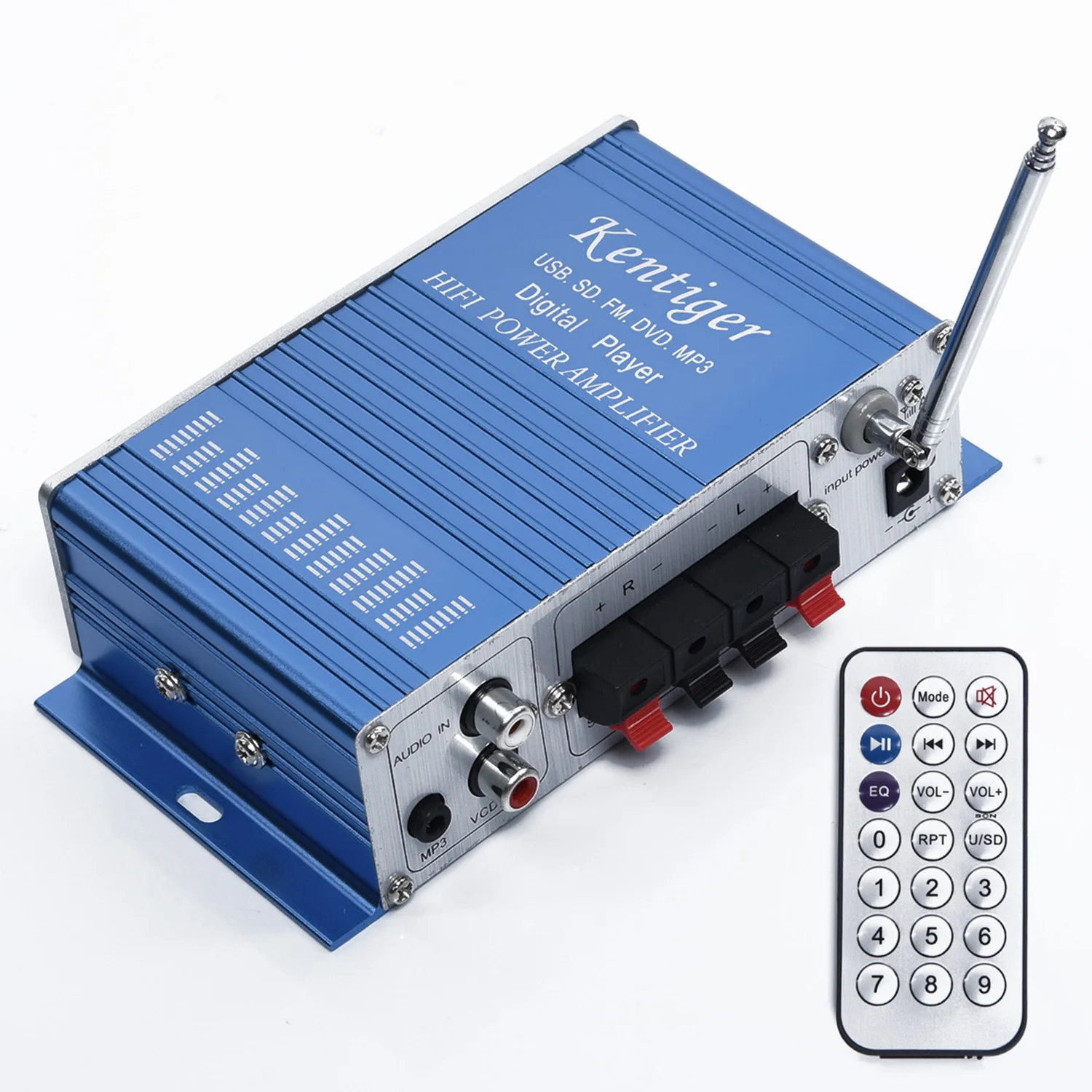 USB мини Hi Fi стерео усилитель мощности 100 Вт 2 канала автомобильный домашний MP3 FM