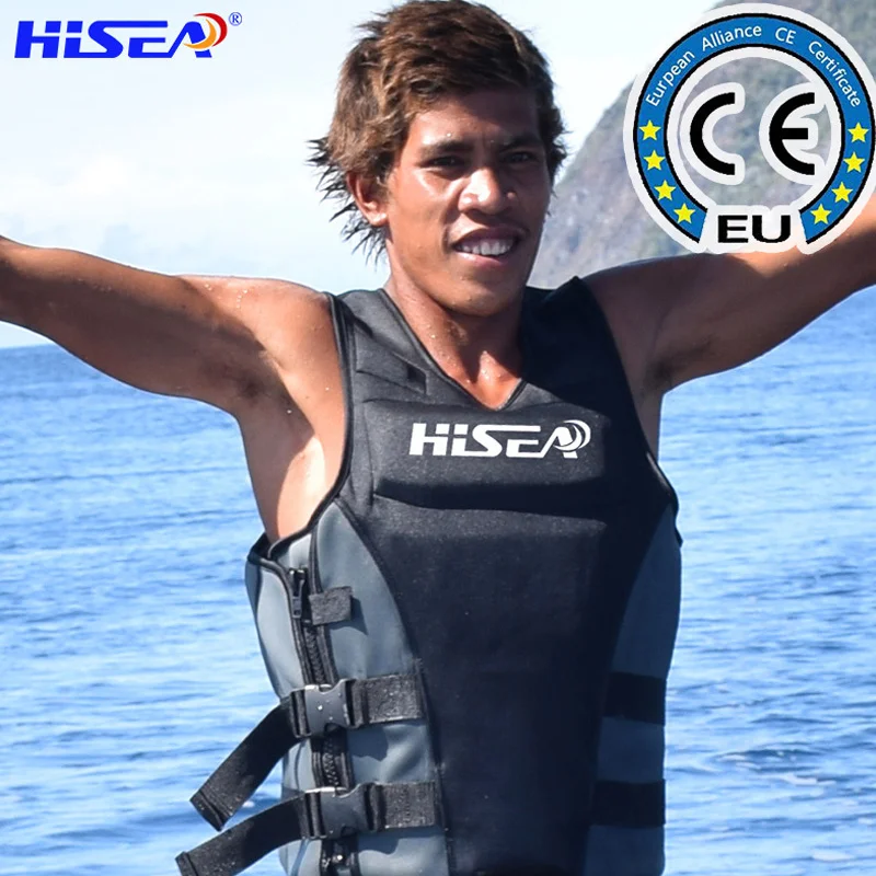 Hisea мужской женский профессиональный спасательный жилет из неопрена для