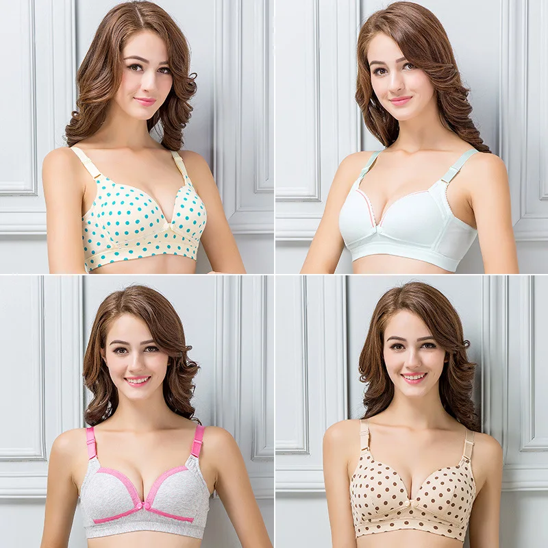 Высокое Качество Беременных Женщин Бюстгальтер Для Кормления Хлопок Передний