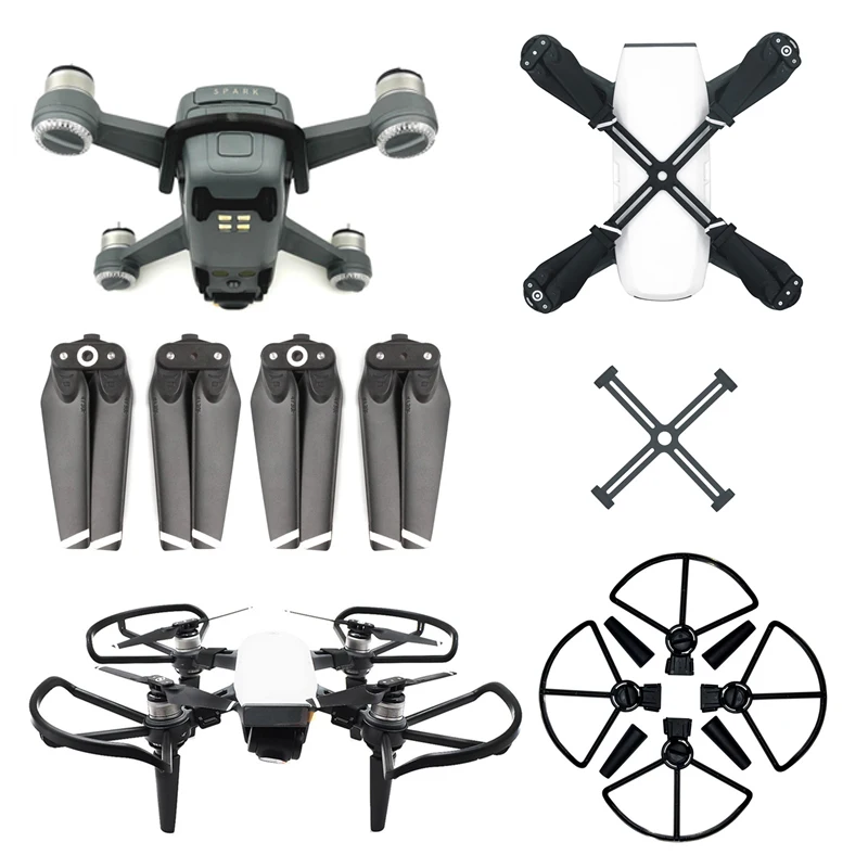 Sunnylife для DJI Spark аксессуары 4730 пропеллер+ Фиксатор пропеллера+ защита пропеллера с посадочным механизмом+ крышка пряжки батареи