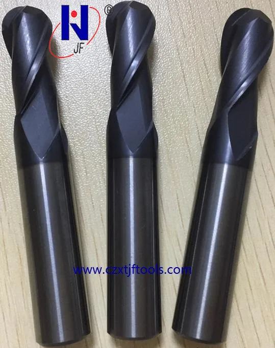 JF R1.5 * 6 D3 75 2F твердосплавные 2 флейты концевая фреза метрическая 70HRC PT с покрытием