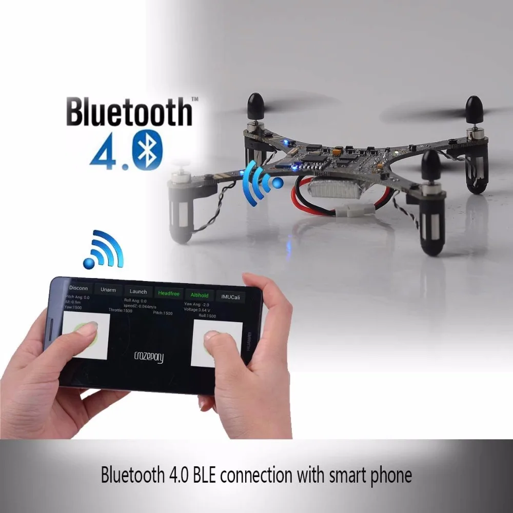 Мини Квадрокоптер Дрон RC Crazepony Quad Rotor с открытым исходным кодом PCB платформа