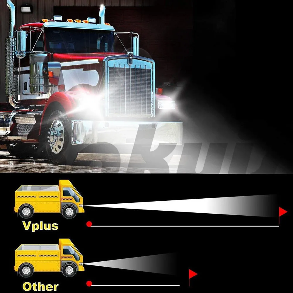 4x светодиодный фары Hi/lo луч для Peterbilt 357 378 379 Freightliner FLD 120 112|Фара авто в сборе| |