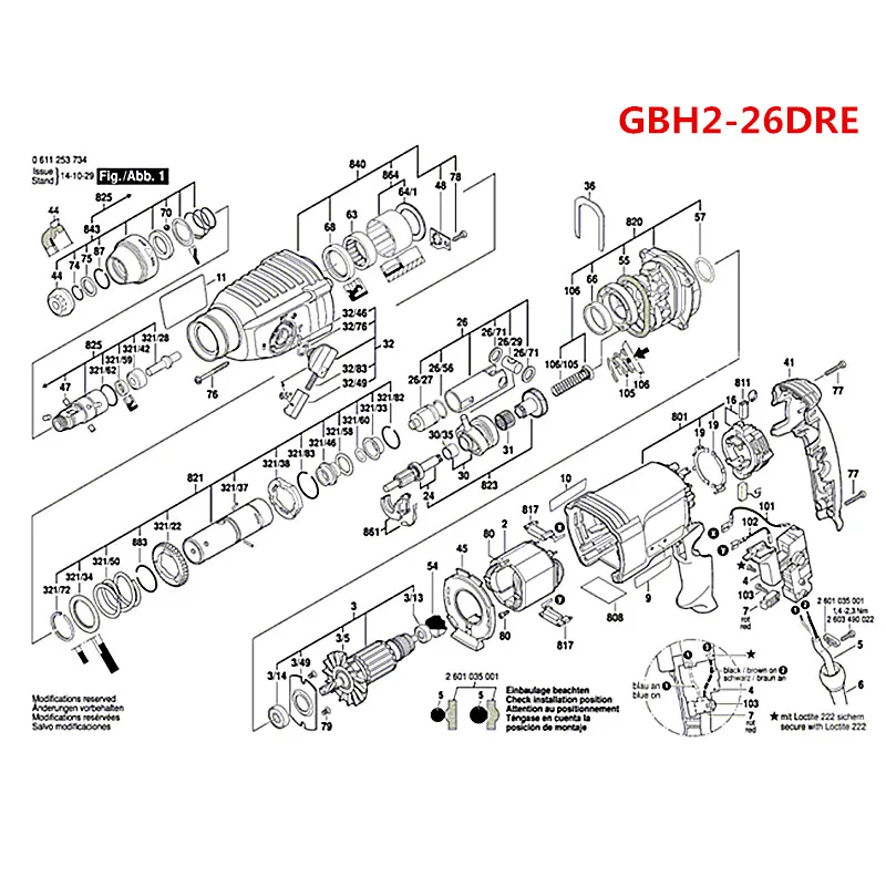 Переключатель для BOSCH 26 1 615 819 028 переключатель | Инструменты