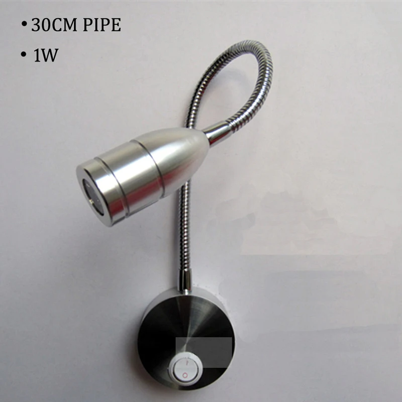 1W Aluminum Bedside Reading Wall Mounted Led Light Switch Optional Fexible Lamp Bedroom | Лампы и освещение