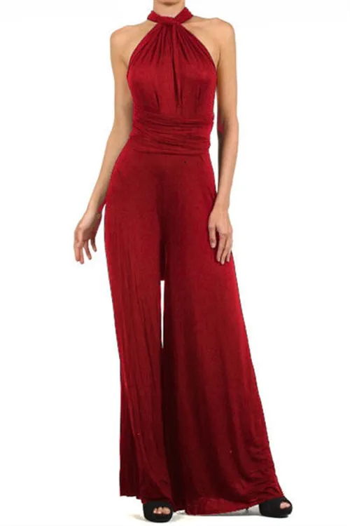 Jumpsuit 3 Raisvern бандажный сексуальный комбинезон, комбинезоны бохо, женский комбинезон,, Элегантный Летний комбинезон, многоходовая одежда, накидка для свадебной вечеринки - Цвет: Jumpsuit 3