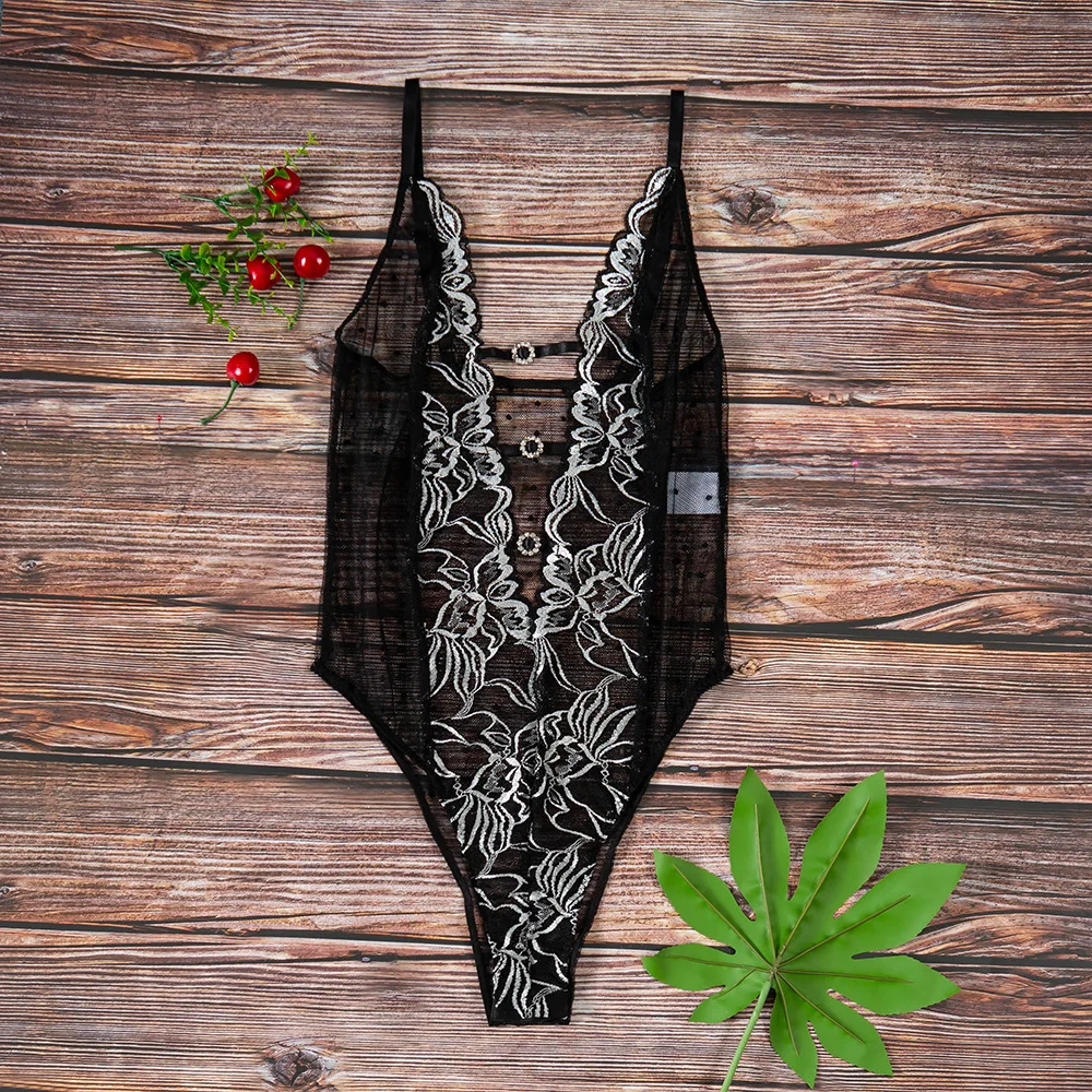 Sexy Plunge боди горячее женское белье Тедди Для женщин нижнее Корректирующее бретели