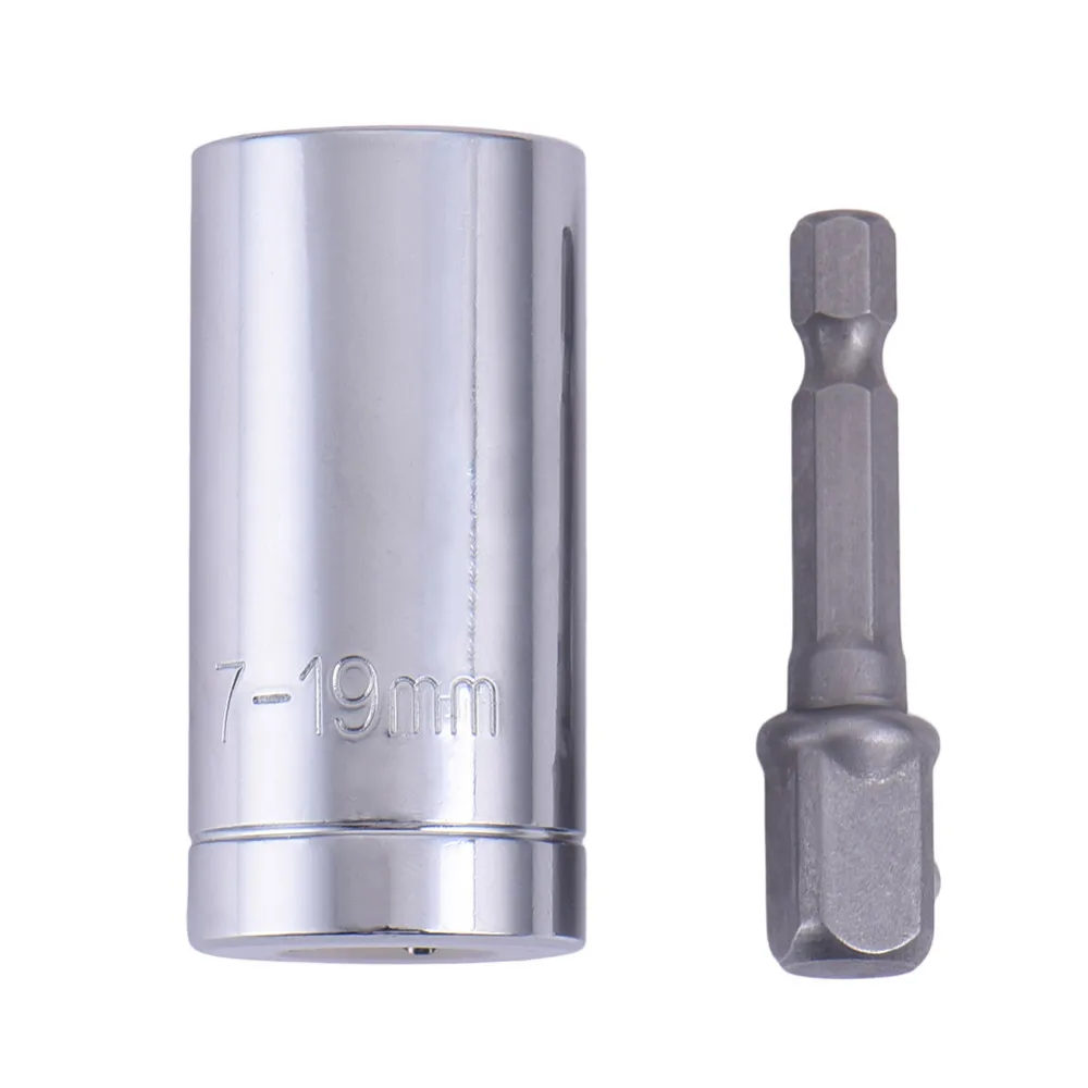 2 шт./компл. Аллигатор разъем Многофункциональный Трещотка с универсальным гнездом 7-19 мм адаптер для электродрели автомобиля ручные инструменты для ремонта