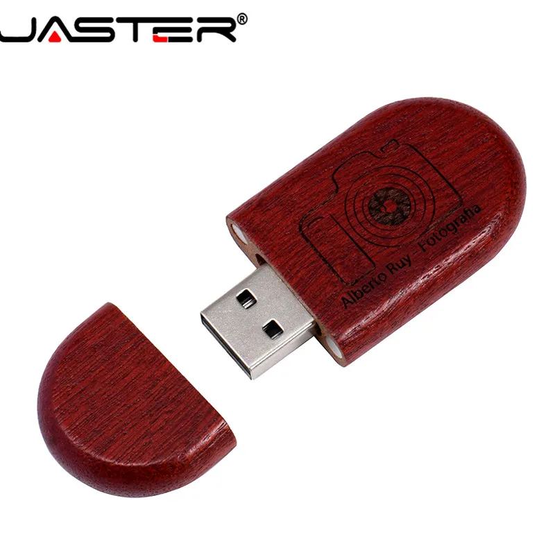 JASTER (Бесплатный Пользовательский логотип) Флешка из кленового дерева 4 ГБ 8 16 32