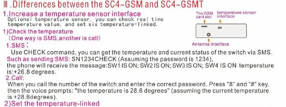 Smart SC4 GSM коммутатор 4 Мощность Разъем дистанционное управление по SMS вызова для бытовой техники ВКЛ ВЫКЛ сроки температура установка ЕС Великобритания USPlug