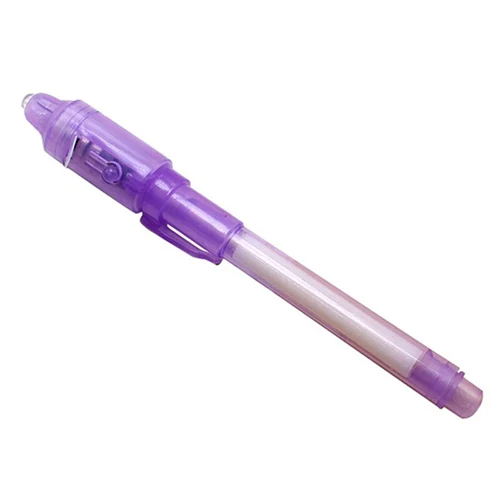 Purple Креативная маркер ручка для школы волшебная ручка с uv-подсветкой с невидимыми чернилами Новинка Школьные принадлежности Канцелярские Товары для детей - Цвет: Purple