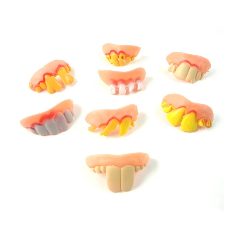 8 видов игрушек для розыгрышей на вечеринке в стиле Пасхи с кривыми зубами, детские подарки 20 шт./лот DEC199