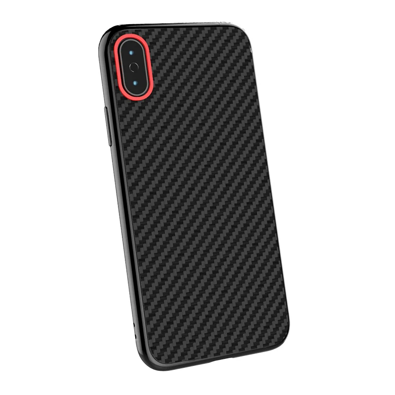 Ультра тонкий чехол из настоящего углеродного волокна для iPhone 6 7 8 X Чехол чехол s
