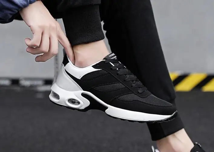 Мужская дышащая повседневная обувь на плоской подошве Ультралегкая прогулочная