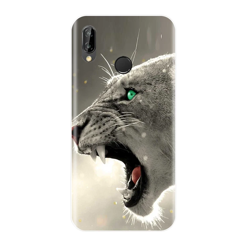 Phone Case For Huawei P20 P10 P9 P8 Lite 2017 Soft Silicone Cute Cat Painted Back Cover Pro Mini | Мобильные телефоны и