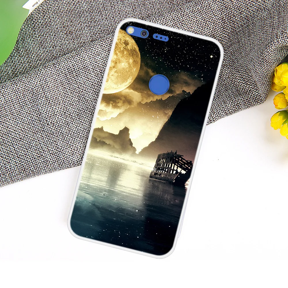 Модный милый чехол для телефона с мультяшными животными Google Pixel XL окрашенный