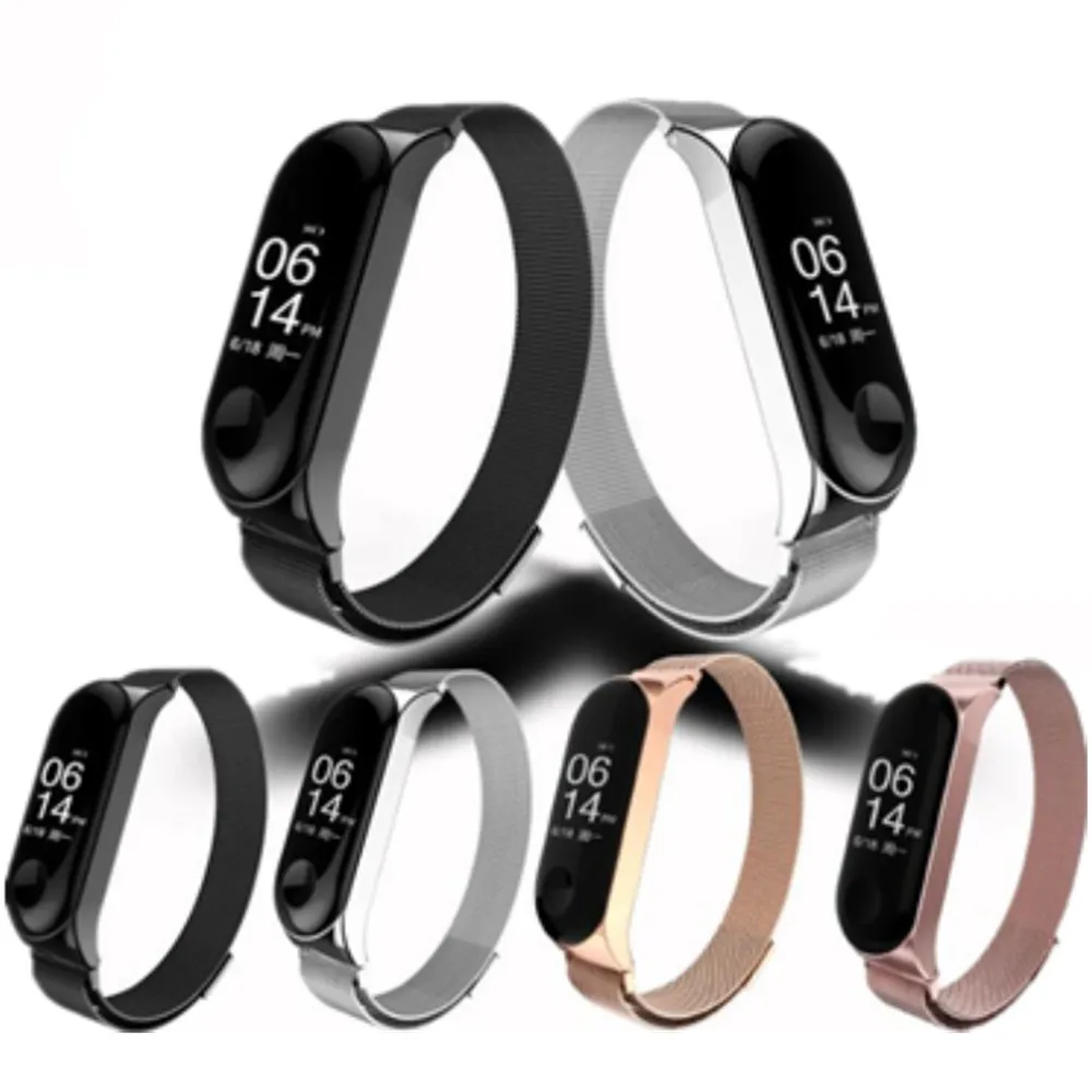 Магнитный ремешок Mi Band 3 металлическая безвинтовая нержавеющая сталь для Xiaomi