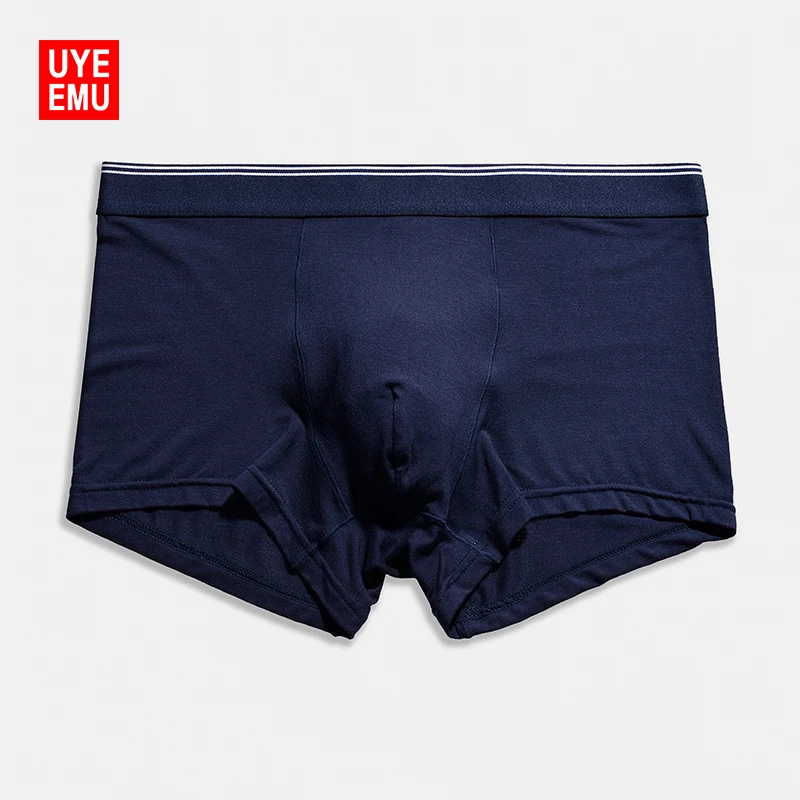 Мужские трусы боксеры UYEEMU нижнее белье из модала мужские шорты однотонные