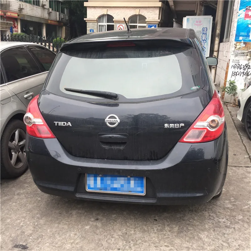 Для Nissan Tiida спойлер высокого качества ABS Материал заднее крыло автомобиля